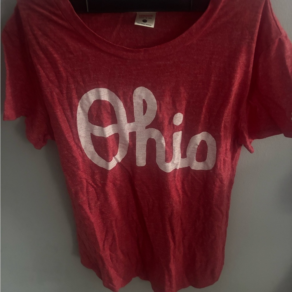 Homage Ohio tshirt size xs red super soft